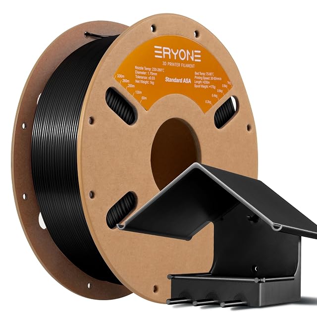 Spule schwarzes ASA-Filament von ERYONE