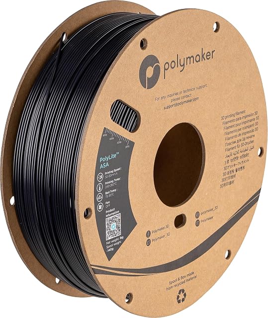 Spule schwarzes Polymaker PolyLite ASA-Filament