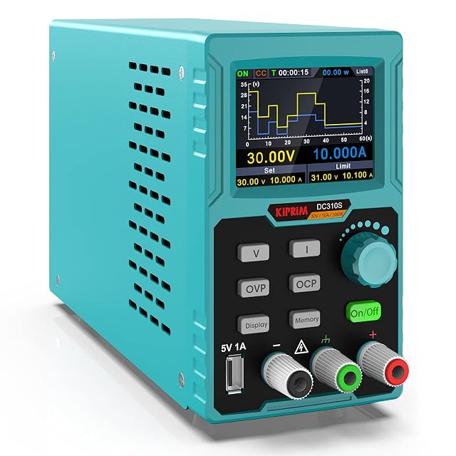 Programmierbares Labornetzteil Kiprim DC310S mit Farbbildschirm