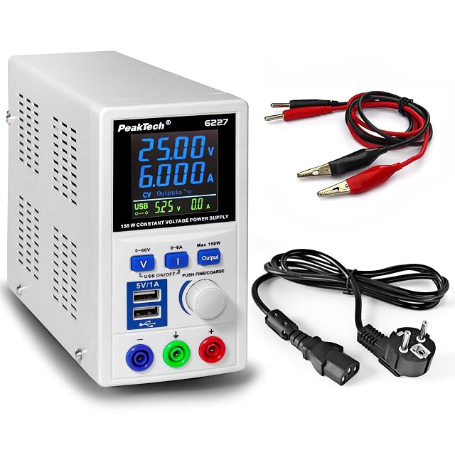Schaltnetzteil PeakTech 6227 mit LCD-Anzeige