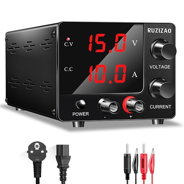 Kompaktes Labornetzteil RUZIZAO SPS-E3010 mit Drehgeberknöpfen