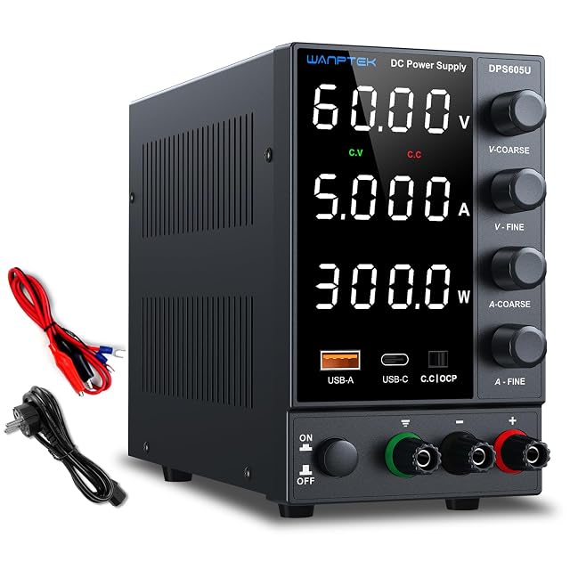 Labornetzteil WANPTEK POWER DPS605U mit LED-Anzeigen