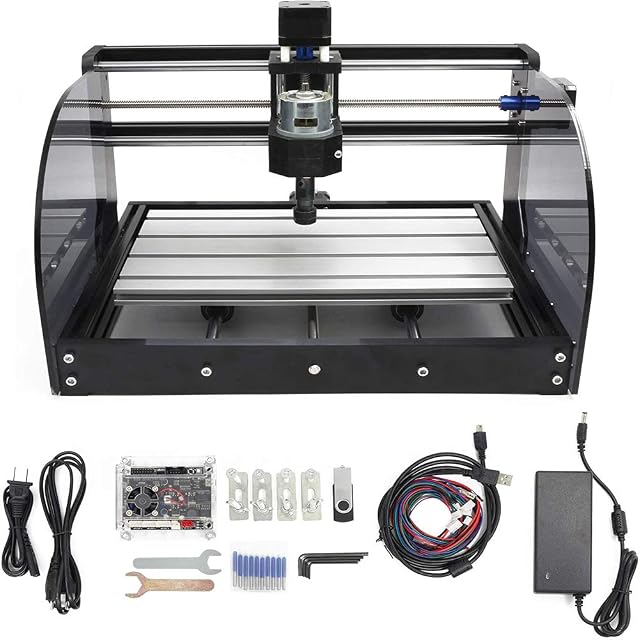 CNC-Tischfräse RATTMMOTOR 3018-Pro Max mit Acryl-Schutzwand