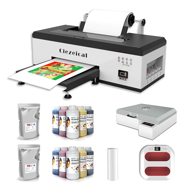 DTF-Drucker Ciezeical A3 mit Folienrollenhalter