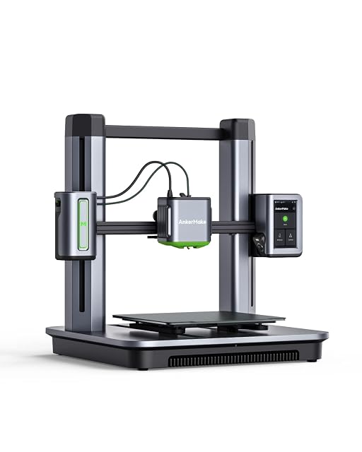 AnkerMake M5 3D-Drucker mit offenem Rahmen und seitlichem Touchscreen