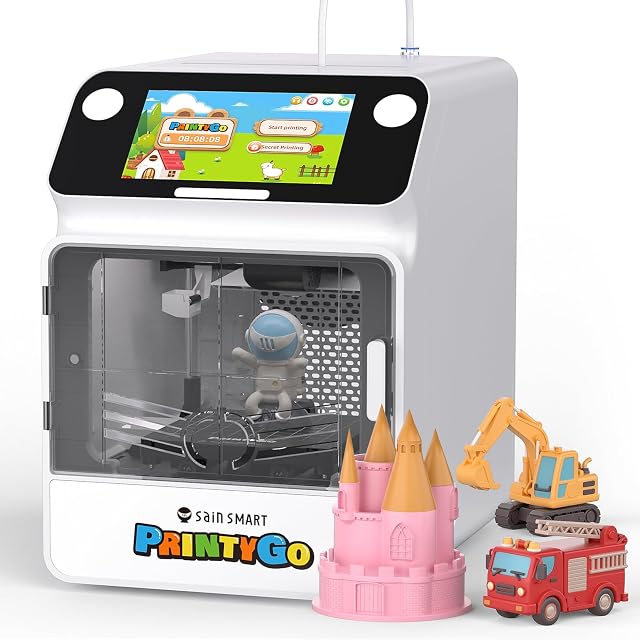 Geschlossener 3D-Drucker SainSmart PrintyGo Mini mit Fronttür und Touchscreen