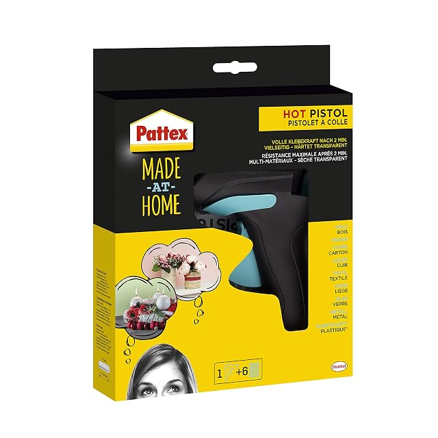 Heißklebepistole Pattex Made at Home in ihrer Verkaufsverpackung