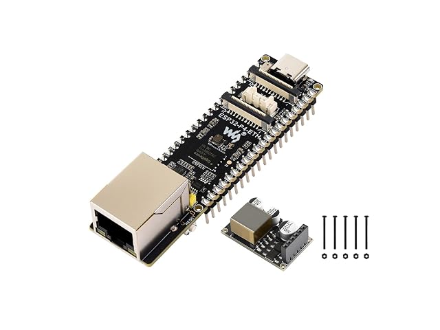 Entwicklungsplatine Waveshare ESP32-P4-POE-ETH mit Ethernet-Buchse und PoE-Modul