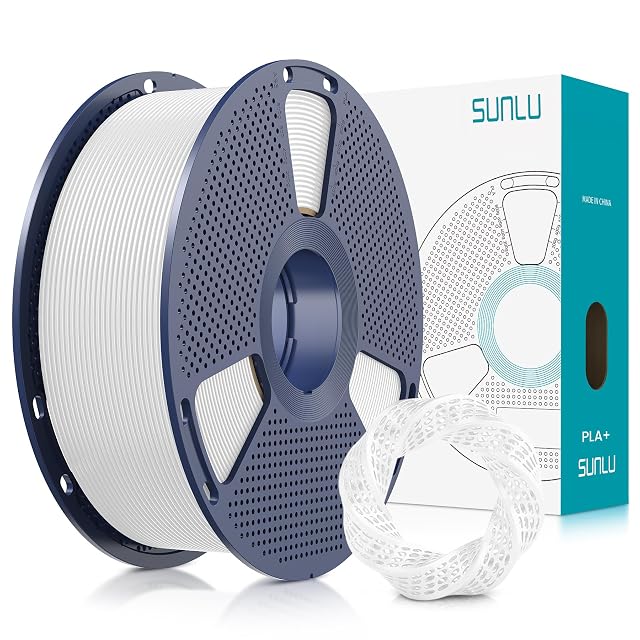 Spule SUNLU PLA+-Filament in Weiß