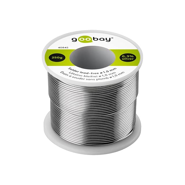 goobay-Rolle 40845 mit Etikett 250 g, 0,3 % Silber, bleifrei, 1,0 mm