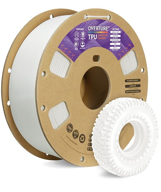 Spule weißes OVERTURE TPU-Filament