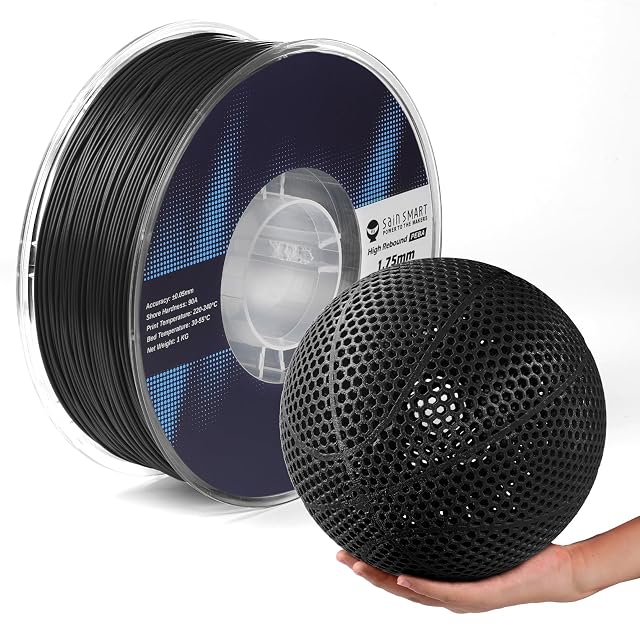 Spule schwarzes flexibles SainSmart PEBA-90A-Filament