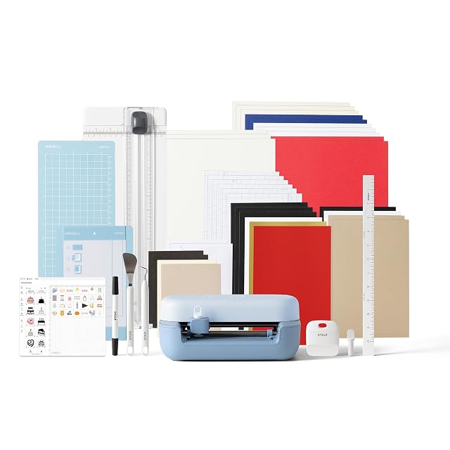 Kompakter Schneideplotter Cricut Joy 2 mit Vinyl und Karton aus dem Essential Bundle